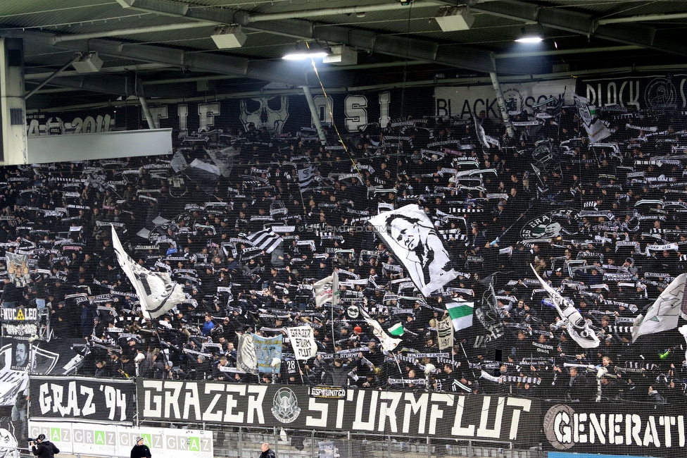 Sturm Graz - Austria Klagenfurt
Oesterreichische Fussball Bundesliga, 14. Runde, SK Sturm Graz - SK Austria Klagenfurt, Stadion Liebenau Graz, 23.11.2024. 

Foto zeigt Fans von Sturm
Schlüsselwörter: schals sturmflut