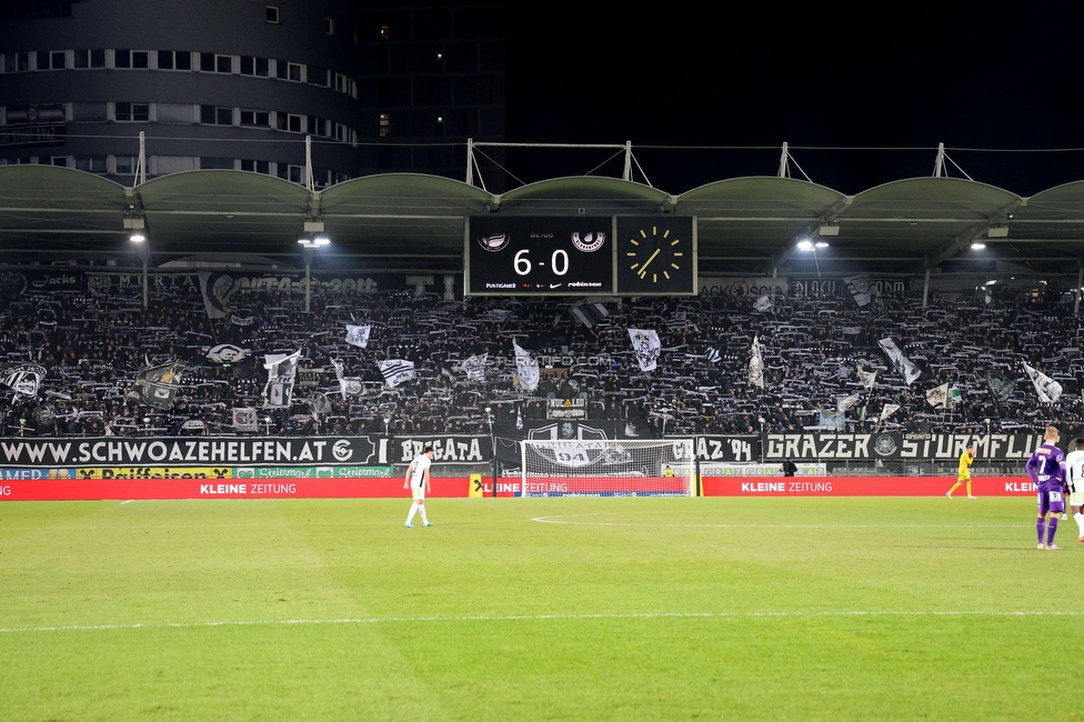 Sturm Graz - Austria Klagenfurt
Oesterreichische Fussball Bundesliga, 14. Runde, SK Sturm Graz - SK Austria Klagenfurt, Stadion Liebenau Graz, 23.11.2024. 

Foto zeigt Fans von Sturm
Schlüsselwörter: schals