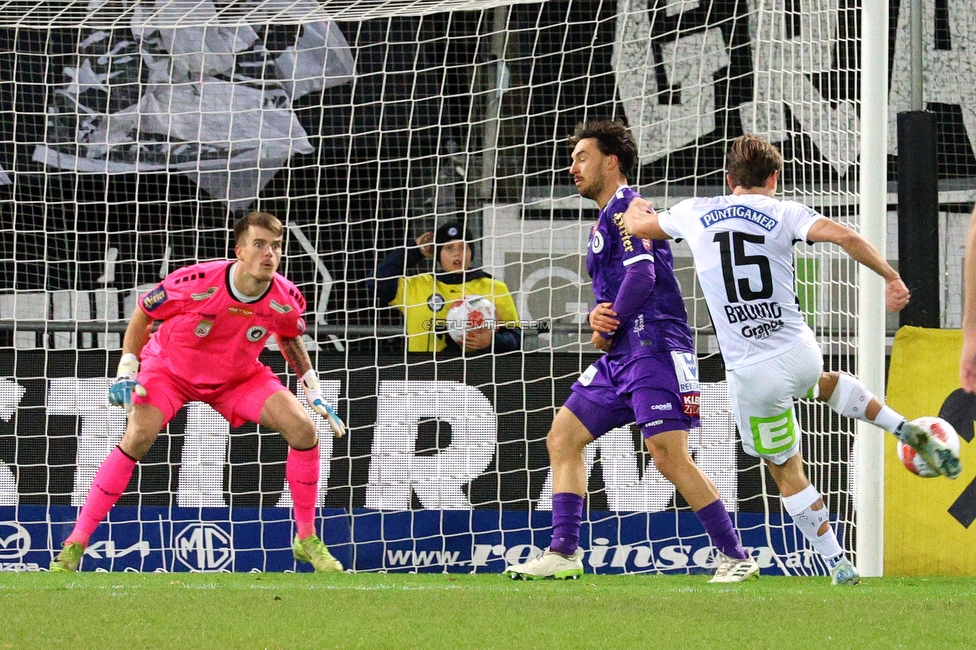 Sturm Graz - Austria Klagenfurt
Oesterreichische Fussball Bundesliga, 14. Runde, SK Sturm Graz - SK Austria Klagenfurt, Stadion Liebenau Graz, 23.11.2024. 

Foto zeigt William Boeving (Sturm)
