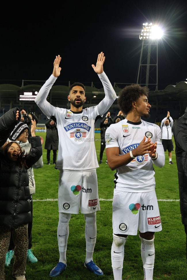 Sturm Graz - Austria Klagenfurt
Oesterreichische Fussball Bundesliga, 14. Runde, SK Sturm Graz - SK Austria Klagenfurt, Stadion Liebenau Graz, 23.11.2024. 

Foto zeigt Gregory Wuethrich (Sturm)
