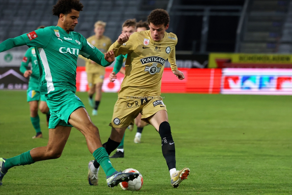 Tirol - Sturm Graz
Oesterreichische Fussball Bundesliga, 16. Runde, WSG Tirol - SK Sturm Graz, PROfertil Arena Hartberg, 07.12.2024. 

Foto zeigt Erencan Yardimci (Sturm)
