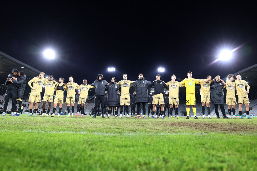 Tirol - Sturm Graz
Oesterreichische Fussball Bundesliga, 16. Runde, WSG Tirol - SK Sturm Graz, Tivoli Stadion Tirol, 07.12.2024. 

Foto zeigt die Mannschaft von Sturm
