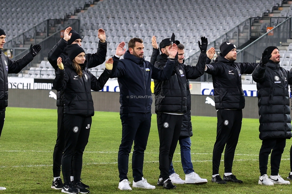 Tirol - Sturm Graz
Oesterreichische Fussball Bundesliga, 16. Runde, WSG Tirol - SK Sturm Graz, Tivoli Stadion Tirol, 07.12.2024. 

Foto zeigt Juergen Saeumel (Cheftrainer Sturm)
