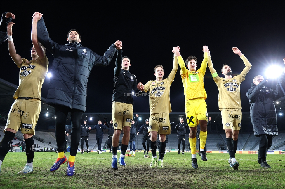 Tirol - Sturm Graz
Oesterreichische Fussball Bundesliga, 16. Runde, WSG Tirol - SK Sturm Graz, Tivoli Stadion Tirol, 07.12.2024. 

Foto zeigt die Mannschaft von Sturm
