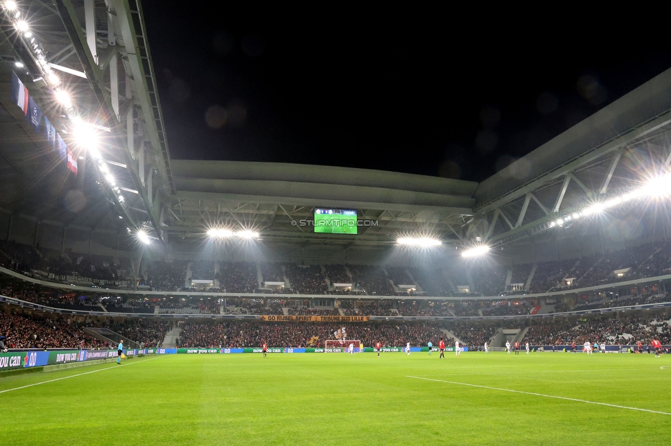 Lille - Sturm Graz
UEFA Champions League Ligaphase 6. Spieltag, Lille OSC - SK Sturm Graz, Stade Pierre Mauroy Lille, 11.12.2024. 

Foto zeigt eine Innenansicht vom Stade Pierre Mauroy
