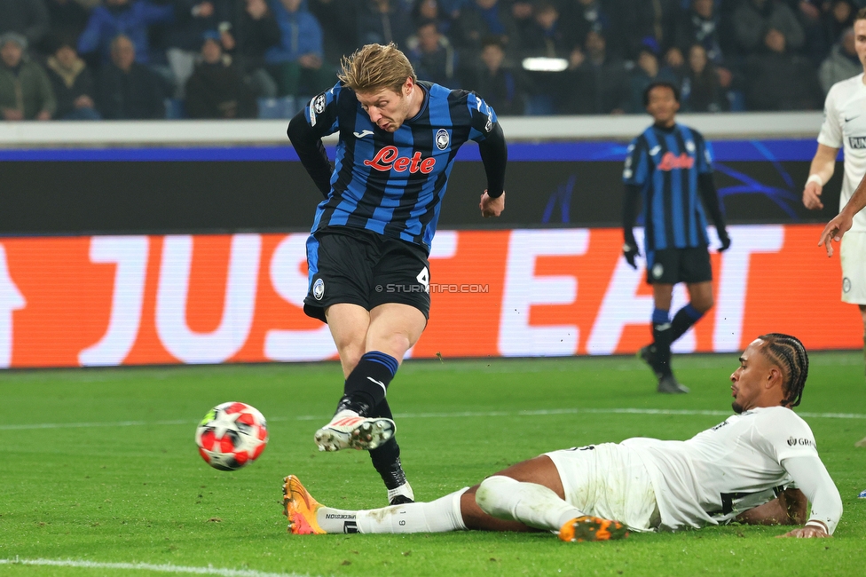 Atalanta - Sturm Graz
UEFA Champions League Ligaphase 7. Spieltag, Atalanta Bergamo Calcio - SK Sturm Graz, Stadio di Bergamo, 21.01.2025. 

Foto zeigt Emanuel Aiwu (Sturm)
