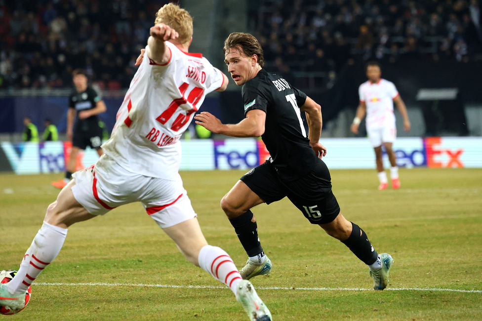 Sturm Graz - Leipzig
UEFA Champions League Ligaphase 8. Spieltag, SK Sturm Graz - RB Leipzig, Woerthersee Stadion Klagenfurt, 29.01.2025. 

Foto zeigt William Boeving (Sturm)
