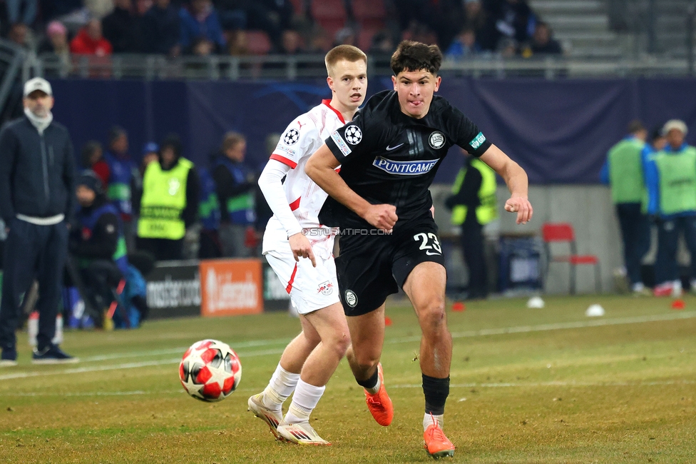 Sturm Graz - Leipzig
UEFA Champions League Ligaphase 8. Spieltag, SK Sturm Graz - RB Leipzig, Woerthersee Stadion Klagenfurt, 29.01.2025. 

Foto zeigt Arjan Malic (Sturm)
