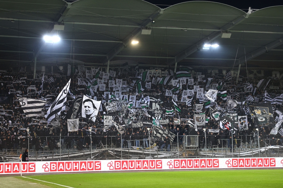 Sturm Graz - Austria Wien
OEFB Cup, Viertelfinale, SK Sturm Graz - FK Austria Wien, Stadion Liebenau Graz, 01.02.2025. 

Foto zeigt Fans von Sturm
