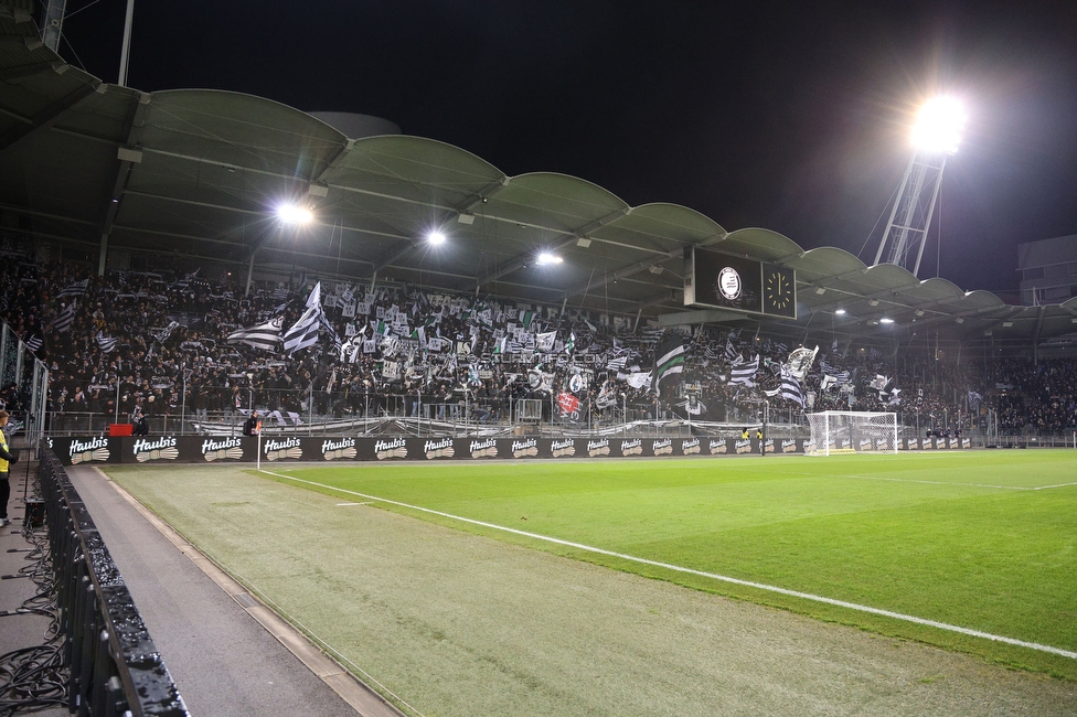 Sturm Graz - Austria Wien
OEFB Cup, Viertelfinale, SK Sturm Graz - FK Austria Wien, Stadion Liebenau Graz, 01.02.2025. 

Foto zeigt Fans von Sturm mit einer Choreografie
