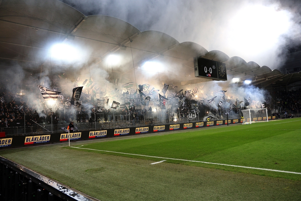 Sturm Graz - Austria Wien
OEFB Cup, Viertelfinale, SK Sturm Graz - FK Austria Wien, Stadion Liebenau Graz, 01.02.2025. 

Foto zeigt Fans von Sturm mit einer Choreografie
