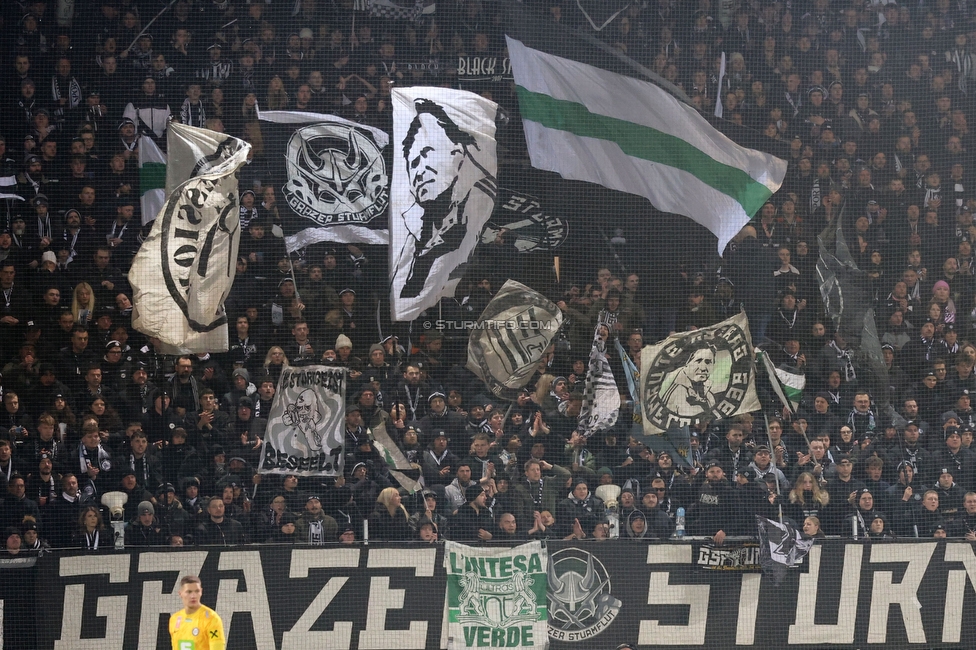 Sturm Graz - Austria Wien
OEFB Cup, Viertelfinale, SK Sturm Graz - FK Austria Wien, Stadion Liebenau Graz, 01.02.2025. 

Foto zeigt Fans von Sturm
Schlüsselwörter: sturmflut