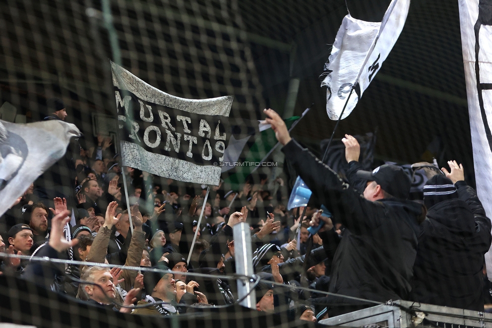 Sturm Graz - Austria Wien
OEFB Cup, Viertelfinale, SK Sturm Graz - FK Austria Wien, Stadion Liebenau Graz, 01.02.2025. 

Foto zeigt Fans von Sturm
