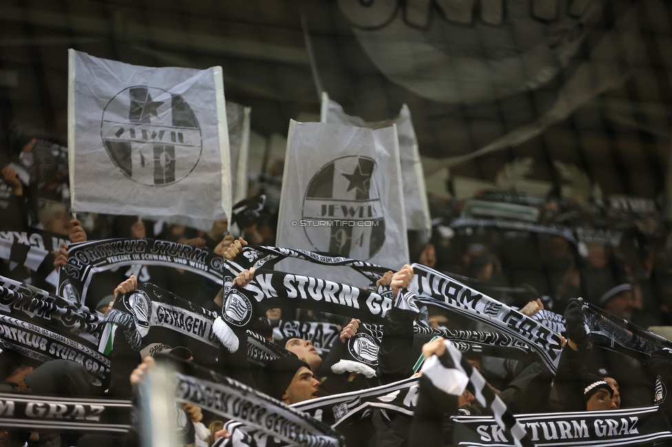 Sturm Graz - Austria Wien
OEFB Cup, Viertelfinale, SK Sturm Graz - FK Austria Wien, Stadion Liebenau Graz, 01.02.2025. 

Foto zeigt Fans von Sturm
