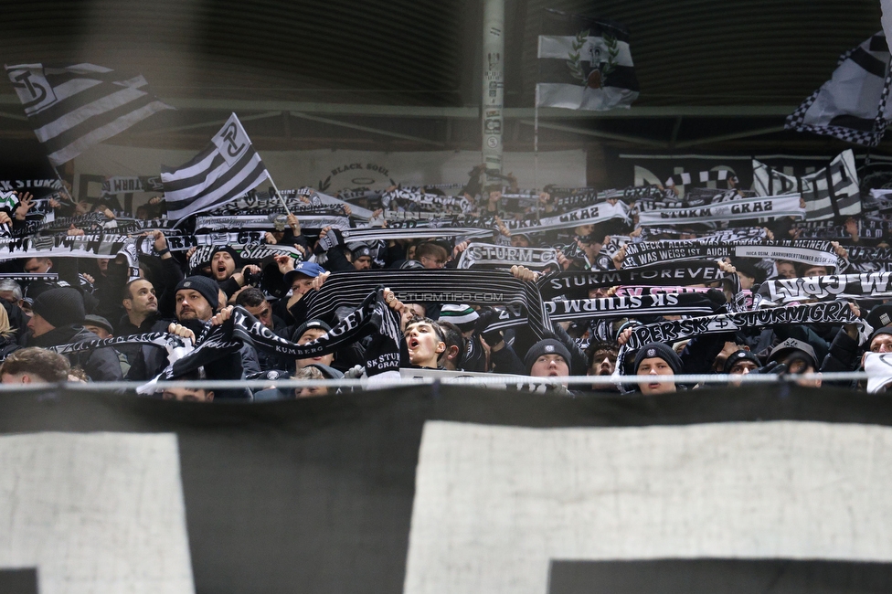 Sturm Graz - Austria Wien
OEFB Cup, Viertelfinale, SK Sturm Graz - FK Austria Wien, Stadion Liebenau Graz, 01.02.2025. 

Foto zeigt Fans von Sturm
