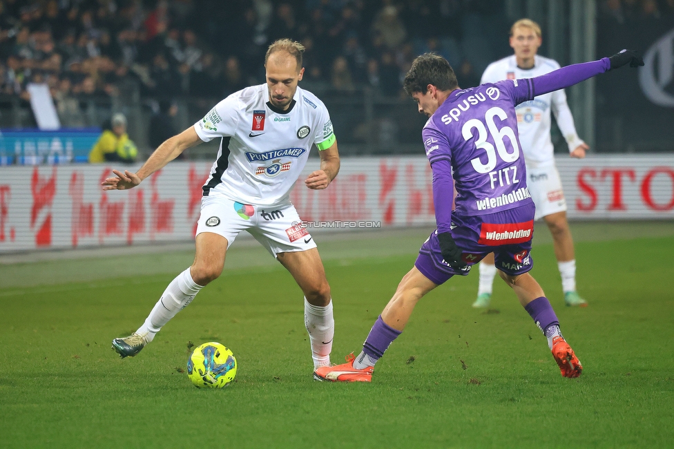 Sturm Graz - Austria Wien
OEFB Cup, Viertelfinale, SK Sturm Graz - FK Austria Wien, Stadion Liebenau Graz, 01.02.2025. 

Foto zeigt Jon Gorenc-Stankovic (Sturm)
