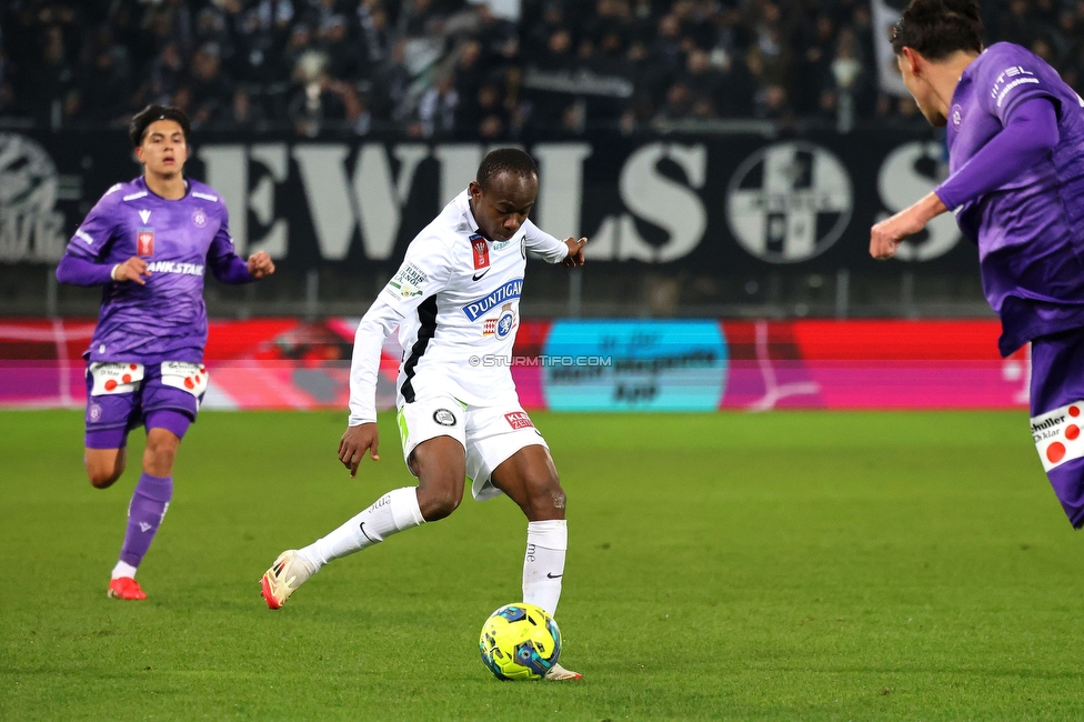 Sturm Graz - Austria Wien
OEFB Cup, Viertelfinale, SK Sturm Graz - FK Austria Wien, Stadion Liebenau Graz, 01.02.2025. 

Foto zeigt Malick Junior Yalcouye (Sturm)
