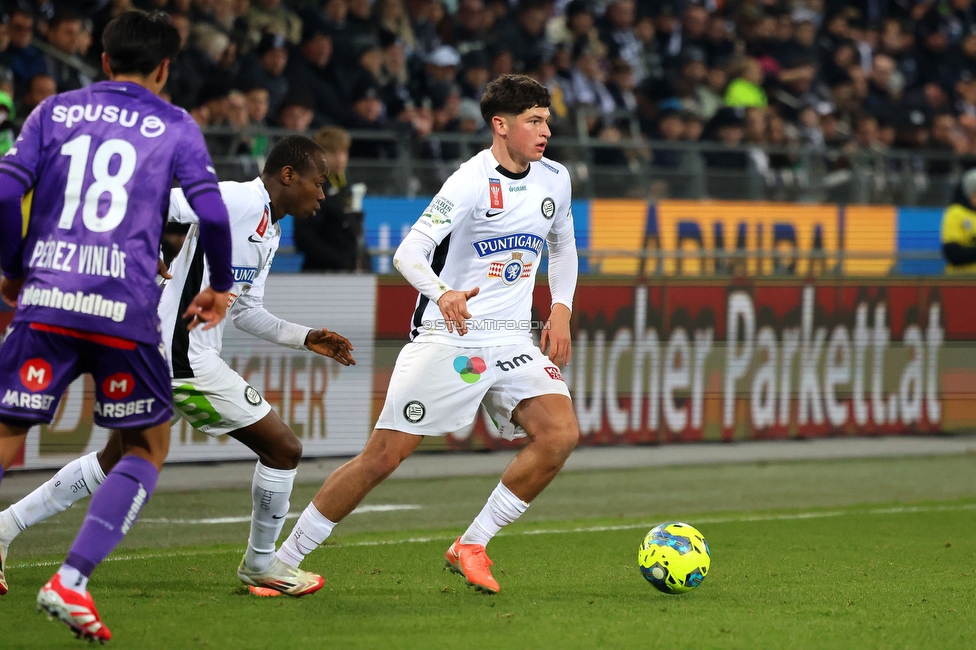 Sturm Graz - Austria Wien
OEFB Cup, Viertelfinale, SK Sturm Graz - FK Austria Wien, Stadion Liebenau Graz, 01.02.2025. 

Foto zeigt Arjan Malic (Sturm)
