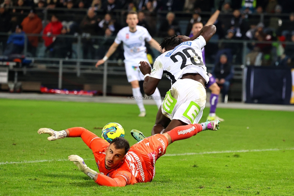 Sturm Graz - Austria Wien
OEFB Cup, Viertelfinale, SK Sturm Graz - FK Austria Wien, Stadion Liebenau Graz, 01.02.2025. 

Foto zeigt Seedy Jatta (Sturm)
