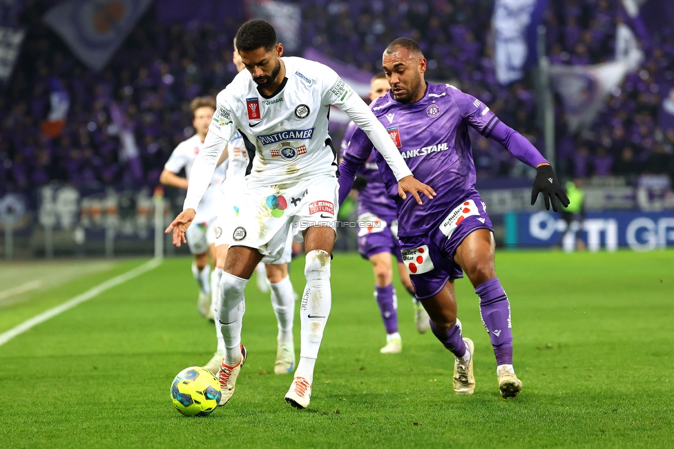 Sturm Graz - Austria Wien
OEFB Cup, Viertelfinale, SK Sturm Graz - FK Austria Wien, Stadion Liebenau Graz, 01.02.2025. 

Foto zeigt Gregory Wuethrich (Sturm)
