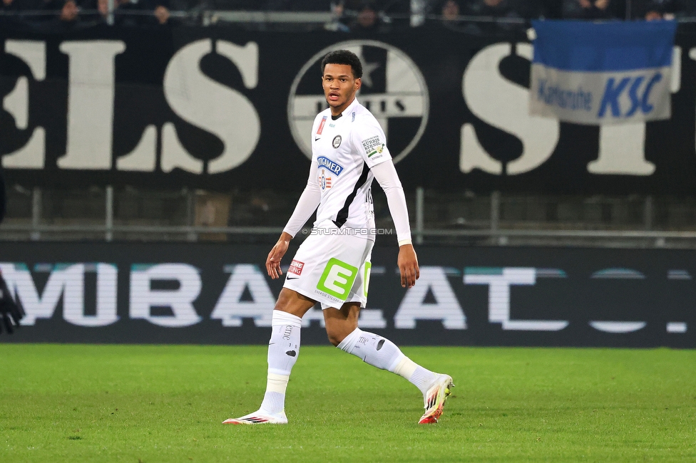 Sturm Graz - Austria Wien
OEFB Cup, Viertelfinale, SK Sturm Graz - FK Austria Wien, Stadion Liebenau Graz, 01.02.2025. 

Foto zeigt Fally Mayulu (Sturm)
