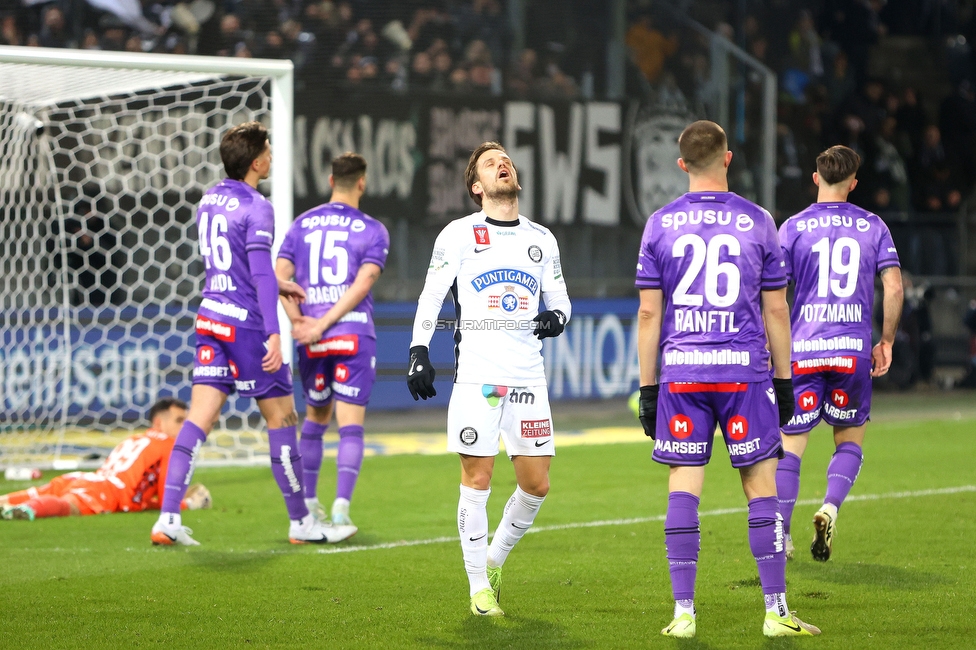 Sturm Graz - Austria Wien
OEFB Cup, Viertelfinale, SK Sturm Graz - FK Austria Wien, Stadion Liebenau Graz, 01.02.2025. 

Foto zeigt Tomi Horvat (Sturm)
