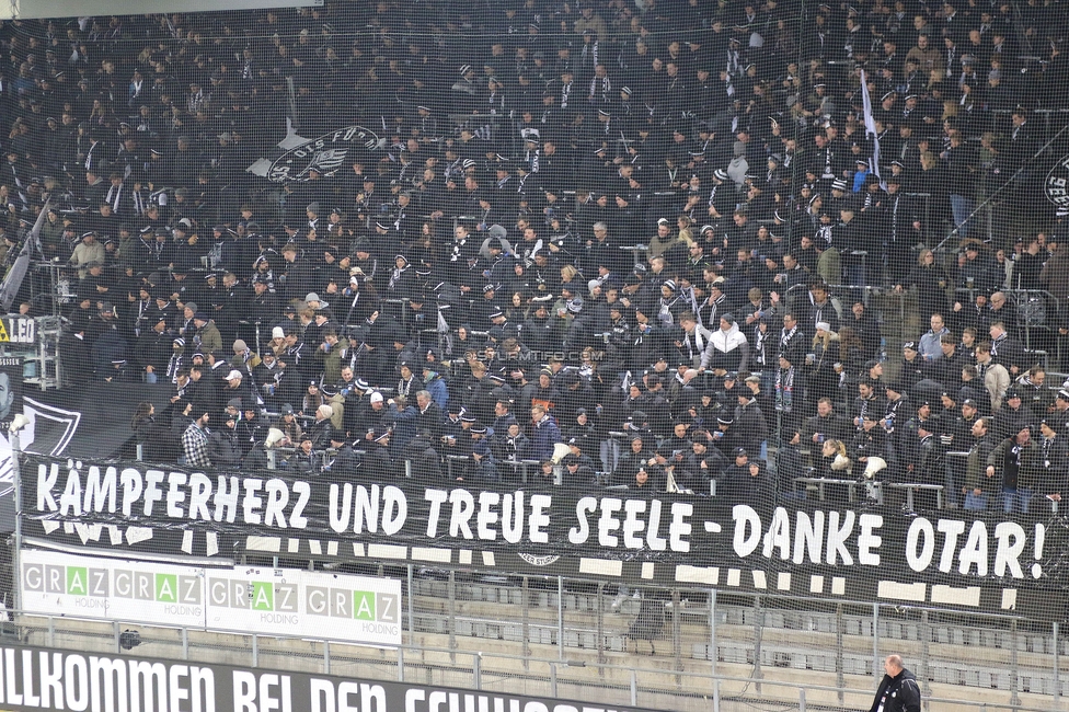 Sturm Graz - Austria Wien
Oesterreichische Fussball Bundesliga, 17. Runde, SK Sturm Graz - FK Austria Wien, Stadion Liebenau Graz, 07.02.2025. 

Foto zeigt Fans von Sturm
