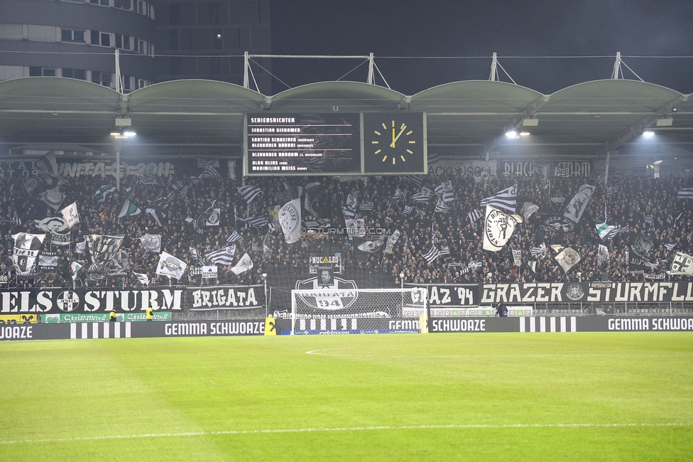 Sturm Graz - Austria Wien
Oesterreichische Fussball Bundesliga, 17. Runde, SK Sturm Graz - FK Austria Wien, Stadion Liebenau Graz, 07.02.2025. 

Foto zeigt Fans von Sturm
