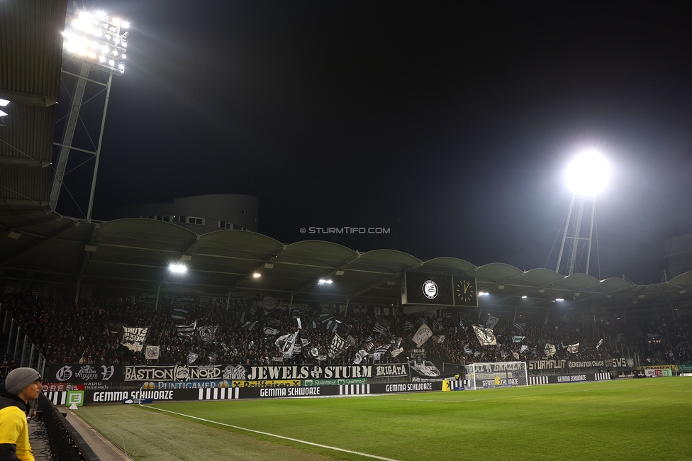 Sturm Graz - Austria Wien
Oesterreichische Fussball Bundesliga, 17. Runde, SK Sturm Graz - FK Austria Wien, Stadion Liebenau Graz, 07.02.2025. 

Foto zeigt Fans von Sturm
