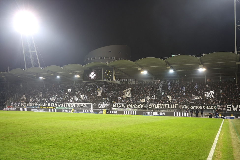 Sturm Graz - Austria Wien
Oesterreichische Fussball Bundesliga, 17. Runde, SK Sturm Graz - FK Austria Wien, Stadion Liebenau Graz, 07.02.2025. 

Foto zeigt Fans von Sturm
