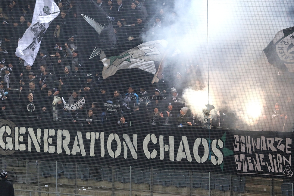 Sturm Graz - Austria Wien
Oesterreichische Fussball Bundesliga, 17. Runde, SK Sturm Graz - FK Austria Wien, Stadion Liebenau Graz, 07.02.2025. 

Foto zeigt Fans von Sturm
