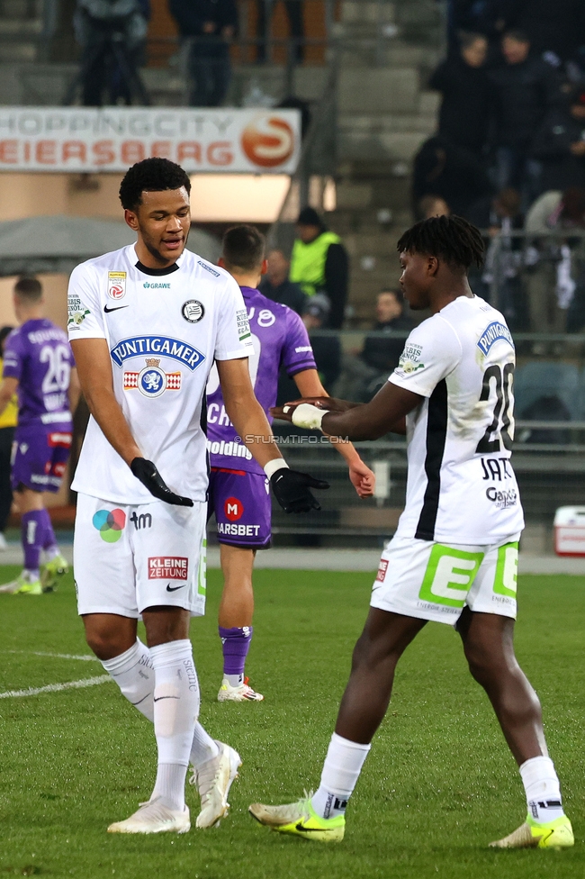 Sturm Graz - Austria Wien
Oesterreichische Fussball Bundesliga, 17. Runde, SK Sturm Graz - FK Austria Wien, Stadion Liebenau Graz, 07.02.2025. 

Foto zeigt Seedy Jatta (Sturm)
