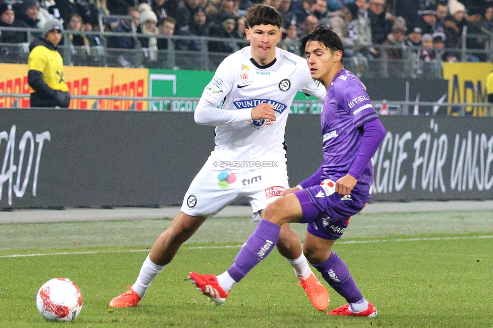 Sturm Graz - Austria Wien
Oesterreichische Fussball Bundesliga, 17. Runde, SK Sturm Graz - FK Austria Wien, Stadion Liebenau Graz, 07.02.2025. 

Foto zeigt Arjan Malic (Sturm)
