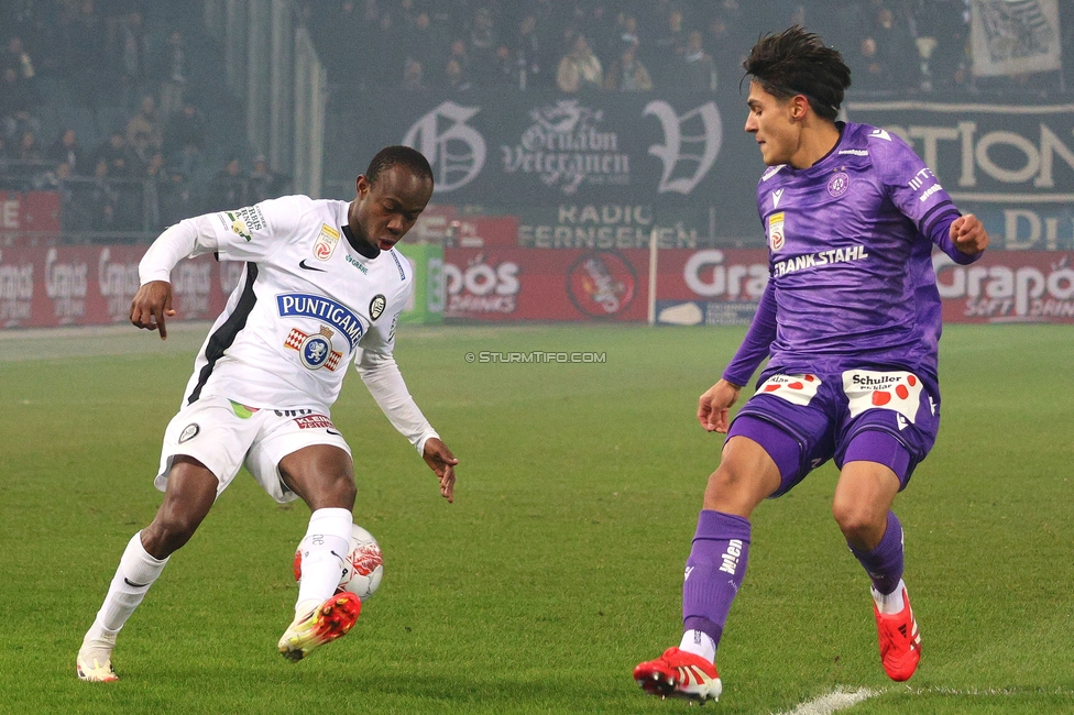 Sturm Graz - Austria Wien
Oesterreichische Fussball Bundesliga, 17. Runde, SK Sturm Graz - FK Austria Wien, Stadion Liebenau Graz, 07.02.2025. 

Foto zeigt Malick Junior Yalcouye (Sturm)
