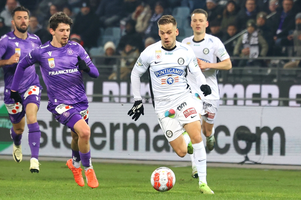 Sturm Graz - Austria Wien
Oesterreichische Fussball Bundesliga, 17. Runde, SK Sturm Graz - FK Austria Wien, Stadion Liebenau Graz, 07.02.2025. 

Foto zeigt Tomi Horvat (Sturm)
