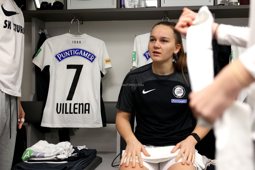 Sturm Graz Damen - St. Poelten
SPORTLAND Niederoesterreich Frauen Cup, Viertelfinale, SK Sturm Graz Damen - spusu SKN St. Poelten Rush, Stadion Liebenau Graz, 09.02.2025. 

Foto zeigt Julia Keutz (Sturm Damen)
