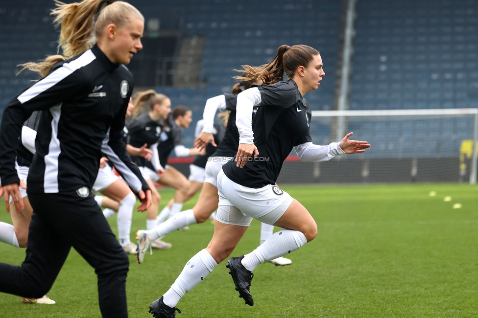 Sturm Graz Damen - St. Poelten
SPORTLAND Niederoesterreich Frauen Cup, Viertelfinale, SK Sturm Graz Damen - spusu SKN St. Poelten Rush, Stadion Liebenau Graz, 09.02.2025. 

Foto zeigt Camilla Nielsen (Sturm Damen)
