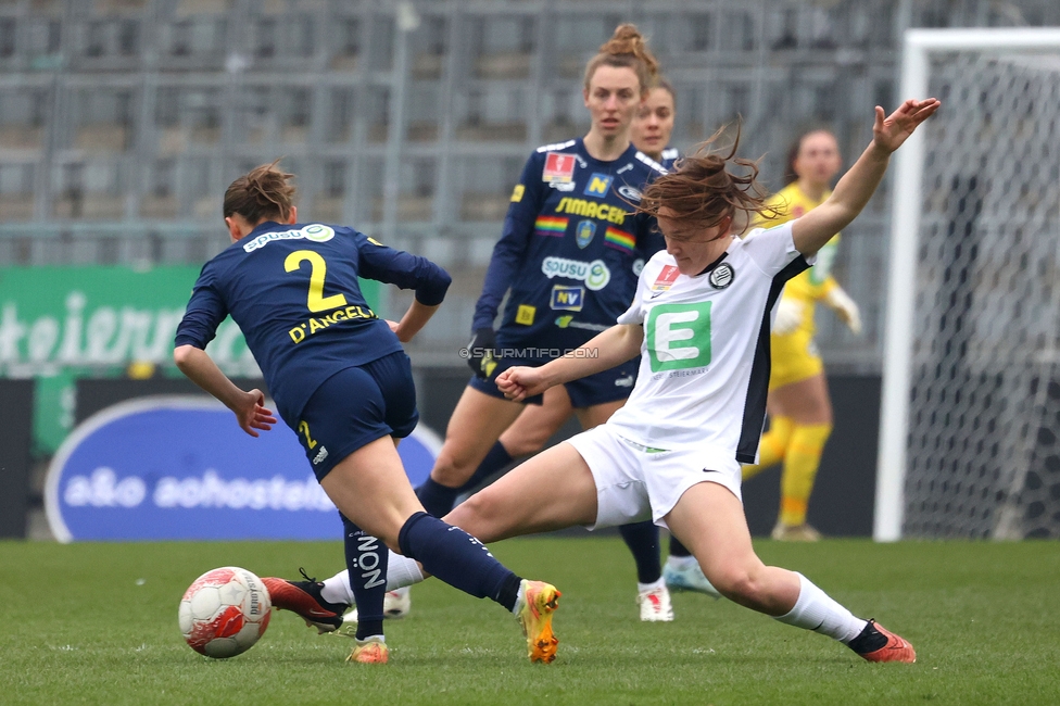 Sturm Graz Damen - St. Poelten
SPORTLAND Niederoesterreich Frauen Cup, Viertelfinale, SK Sturm Graz Damen - spusu SKN St. Poelten Rush, Stadion Liebenau Graz, 09.02.2025. 

Foto zeigt Julia Keutz (Sturm Damen)
