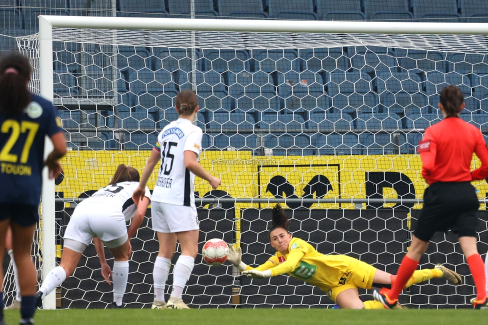 Sturm Graz Damen - St. Poelten
SPORTLAND Niederoesterreich Frauen Cup, Viertelfinale, SK Sturm Graz Damen - spusu SKN St. Poelten Rush, Stadion Liebenau Graz, 09.02.2025. 

Foto zeigt Lourdes Romero (Sturm Damen)
