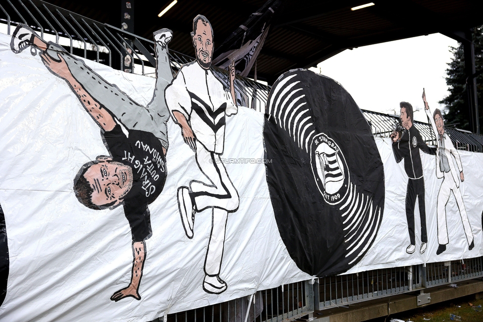 Wolfsberg - Sturm Graz
Oesterreichische Fussball Bundesliga, 18. Runde, Wolfsberger AC - SK Sturm Graz, Lavanttal Arena Wolfsberg, 15.02.2025. 

Foto zeigt Fans von Sturm mit einer Choreografie
Schlüsselwörter: sturmflut