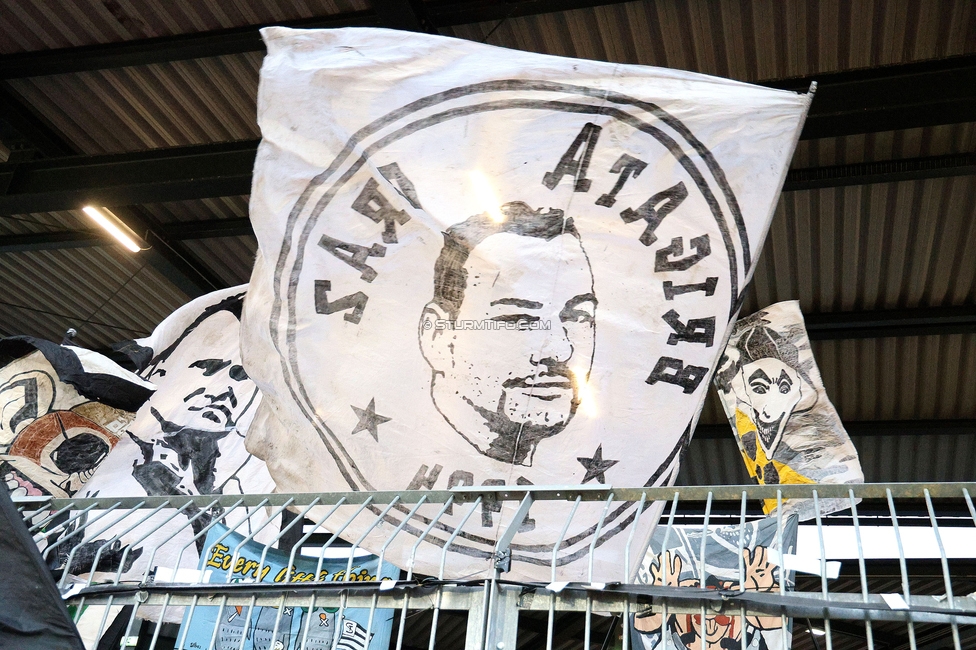 Wolfsberg - Sturm Graz
Oesterreichische Fussball Bundesliga, 18. Runde, Wolfsberger AC - SK Sturm Graz, Lavanttal Arena Wolfsberg, 15.02.2025. 

Foto zeigt Fans von Sturm
