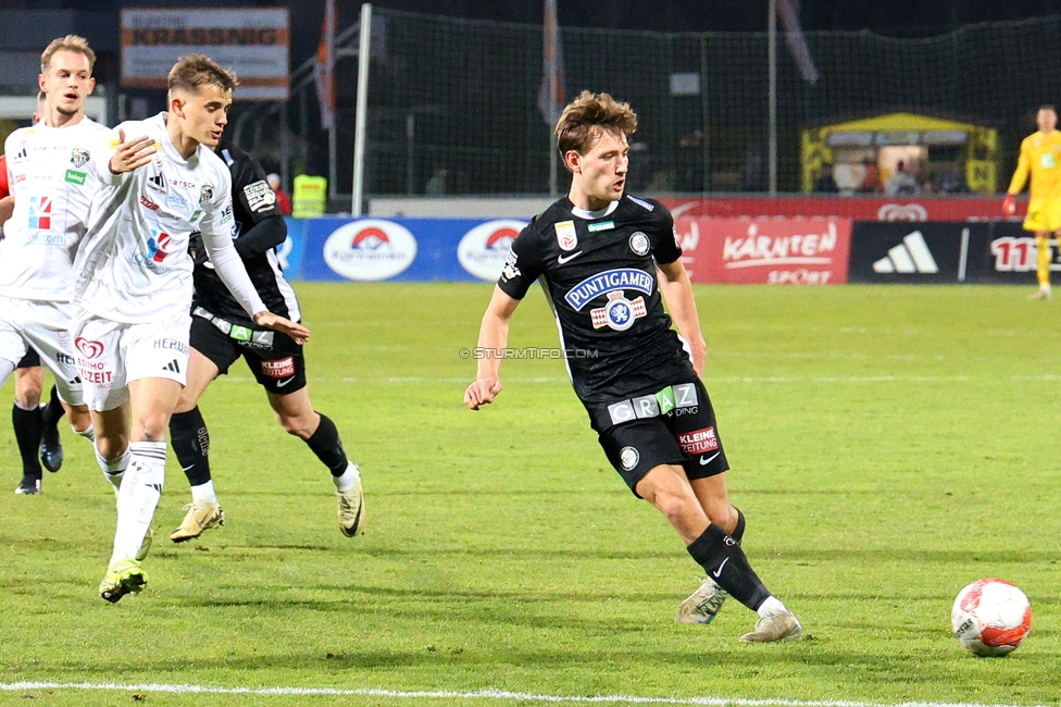 Wolfsberg - Sturm Graz
esterreichische Fussball Bundesliga, 18. Runde, Wolfsberger AC - SK Sturm Graz, Lavanttal Arena Wolfsberg, 15.02.2025. 

Foto zeigt William Boeving (Sturm)
