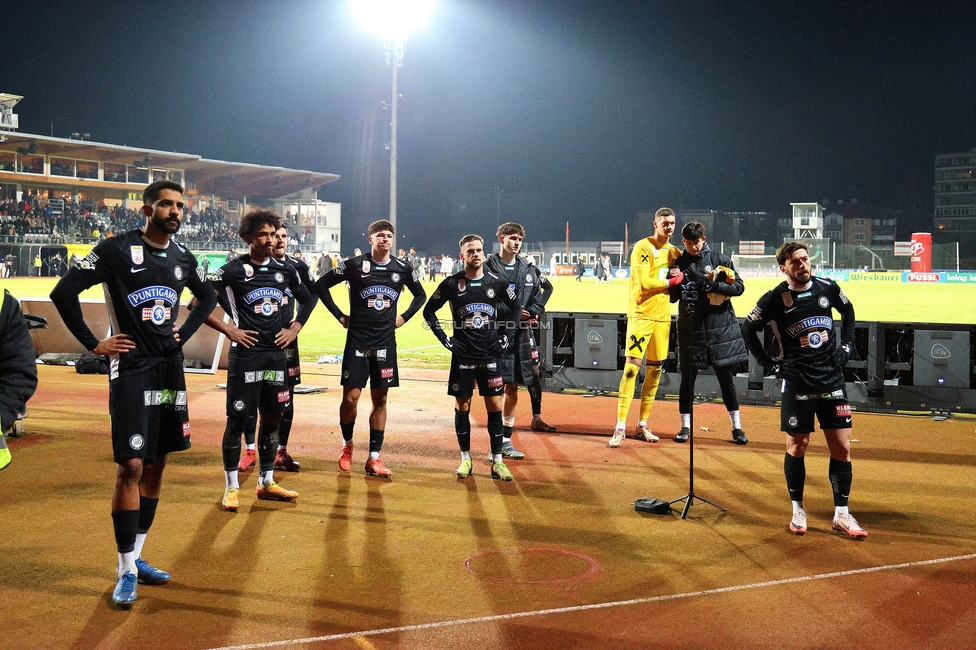 Wolfsberg - Sturm Graz
Oesterreichische Fussball Bundesliga, 18. Runde, Wolfsberger AC - SK Sturm Graz, Lavanttal Arena Wolfsberg, 15.02.2025. 

Foto zeigt die Mannschaft von Sturm
