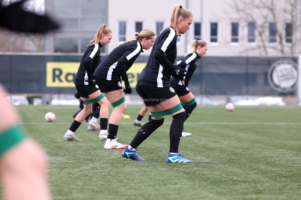 Sturm Damen - Vienna
OEFB Frauen Bundesliga, 14. Runde, SK Sturm Graz Damen - First Vienna FC 1894, Trainingszentrum Messendorf, 16.02.2025. 

Foto zeigt Laura Lillholm-Petersen (Sturm Damen)
