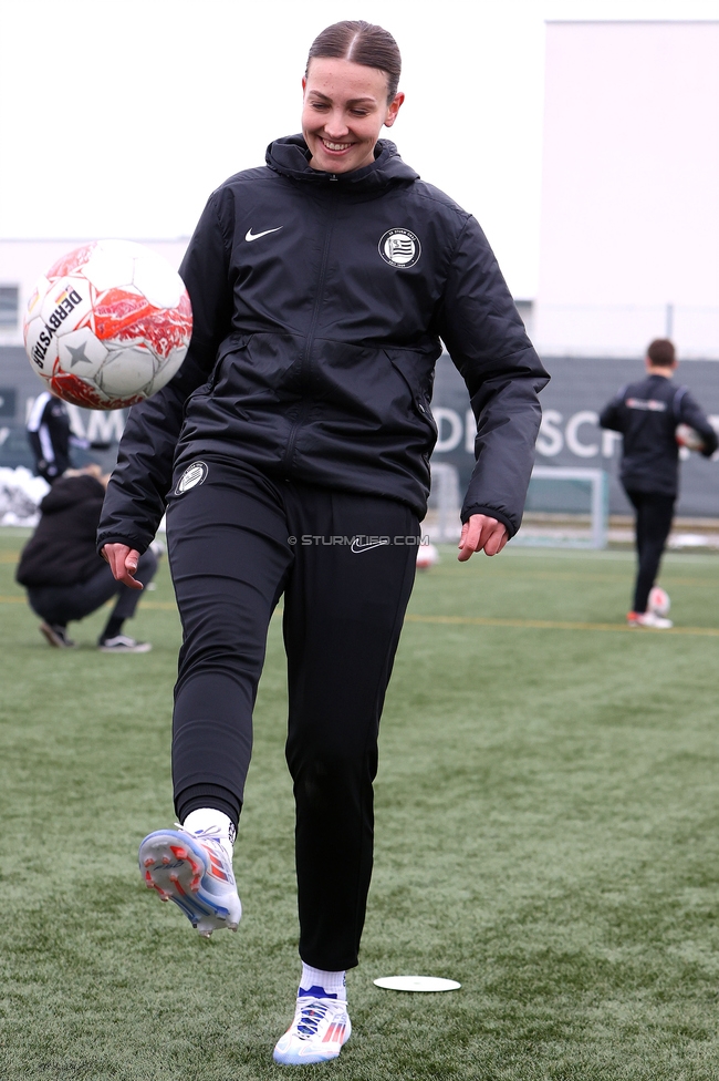 Sturm Damen - Vienna
OEFB Frauen Bundesliga, 14. Runde, SK Sturm Graz Damen - First Vienna FC 1894, Trainingszentrum Messendorf, 16.02.2025. 

Foto zeigt Linda Popofsits (Sturm Damen)
