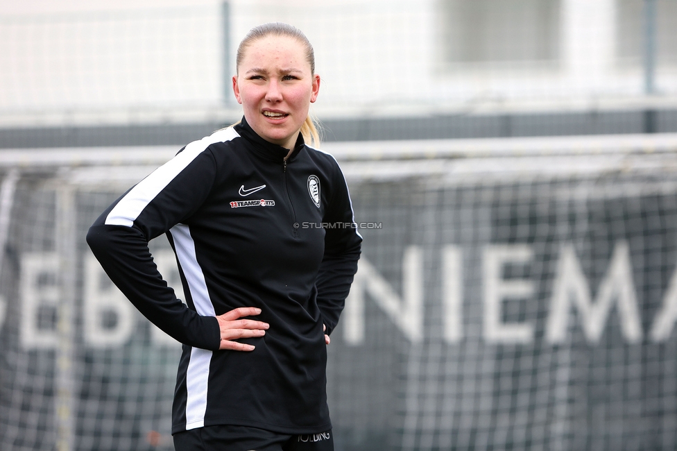 Sturm Damen - Vienna
OEFB Frauen Bundesliga, 14. Runde, SK Sturm Graz Damen - First Vienna FC 1894, Trainingszentrum Messendorf, 16.02.2025. 

Foto zeigt Anna Wirnsberger (Sturm Damen)
