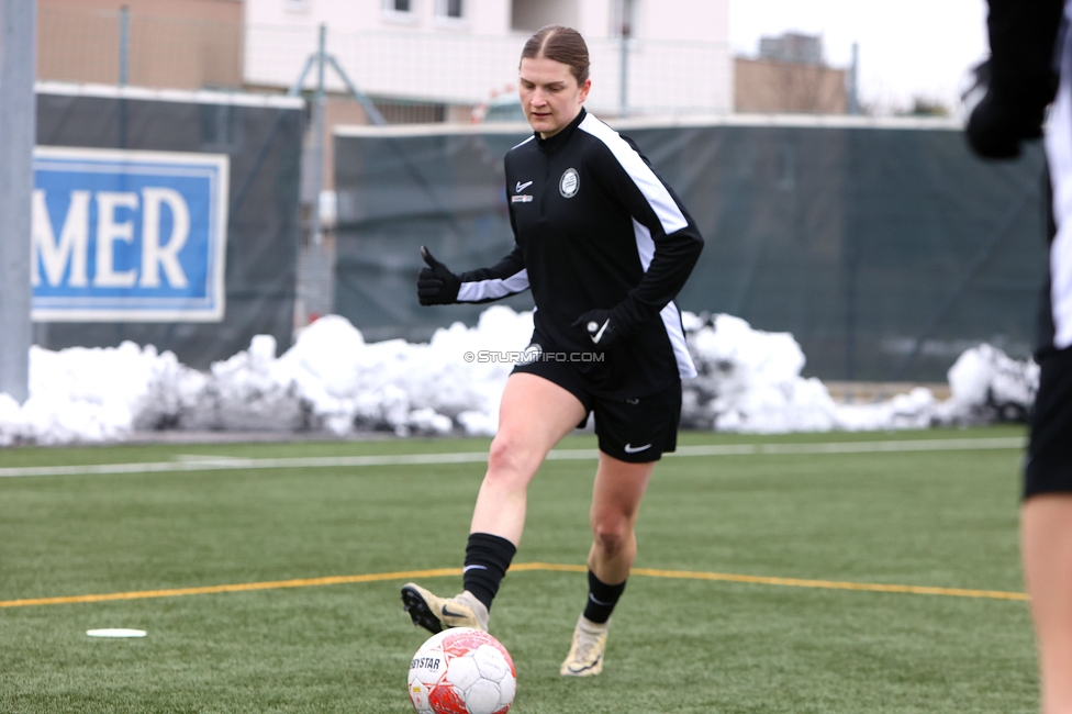 Sturm Damen - Vienna
OEFB Frauen Bundesliga, 14. Runde, SK Sturm Graz Damen - First Vienna FC 1894, Trainingszentrum Messendorf, 16.02.2025. 

Foto zeigt Sophie Maierhofer (Sturm Damen)
