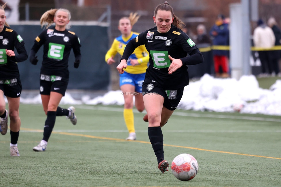 Sturm Damen - Vienna
OEFB Frauen Bundesliga, 14. Runde, SK Sturm Graz Damen - First Vienna FC 1894, Trainingszentrum Messendorf, 16.02.2025. 

Foto zeigt Julia Keutz (Sturm Damen)
