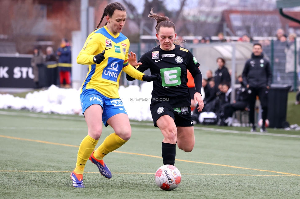 Sturm Damen - Vienna
OEFB Frauen Bundesliga, 14. Runde, SK Sturm Graz Damen - First Vienna FC 1894, Trainingszentrum Messendorf, 16.02.2025. 

Foto zeigt Julia Keutz (Sturm Damen)
