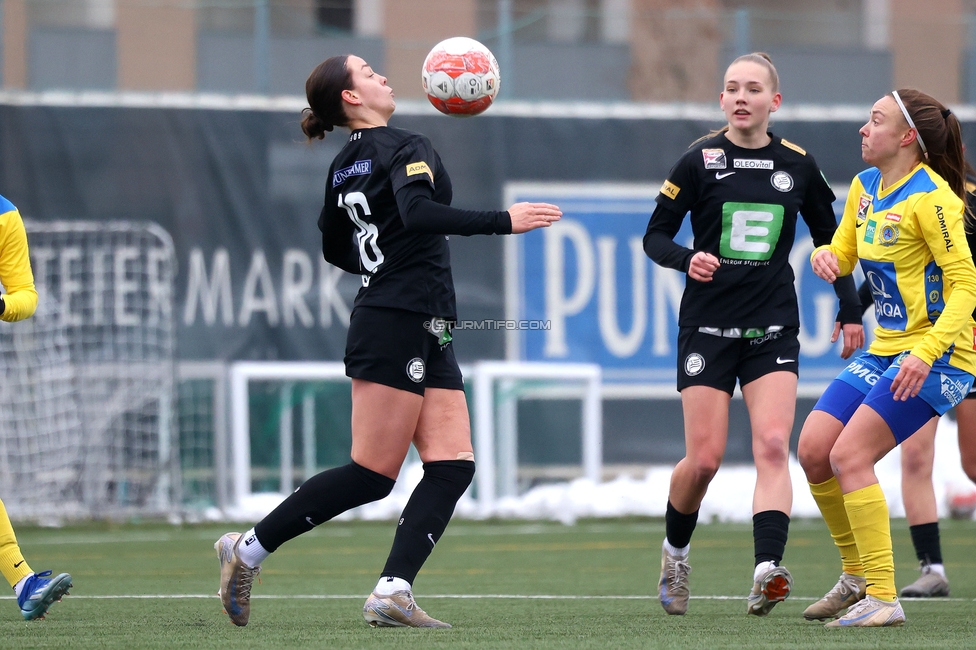 Sturm Damen - Vienna
OEFB Frauen Bundesliga, 14. Runde, SK Sturm Graz Damen - First Vienna FC 1894, Trainingszentrum Messendorf, 16.02.2025. 

Foto zeigt Linda Popofsits (Sturm Damen)
